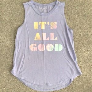 Purple “it’s all good” Tank Top